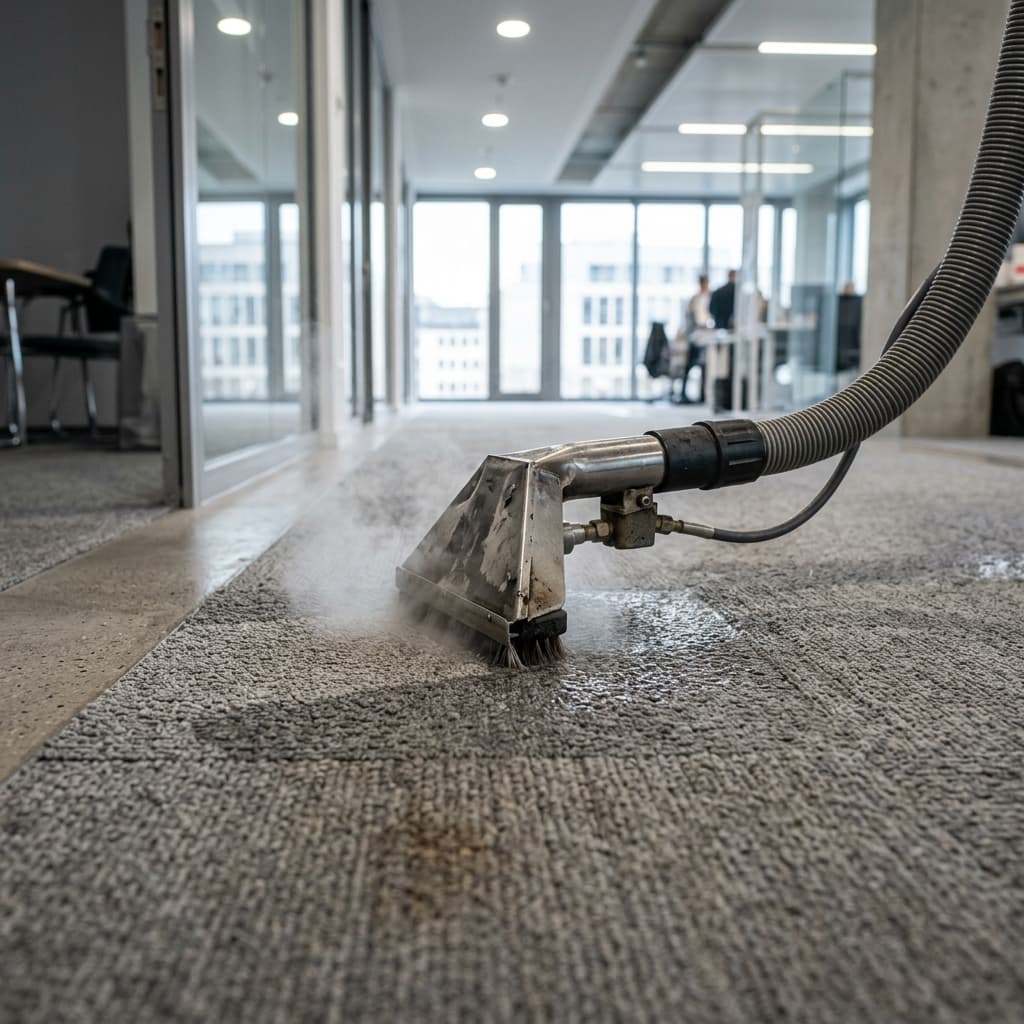 Dampfreinigung Teppichboden Gewerbe