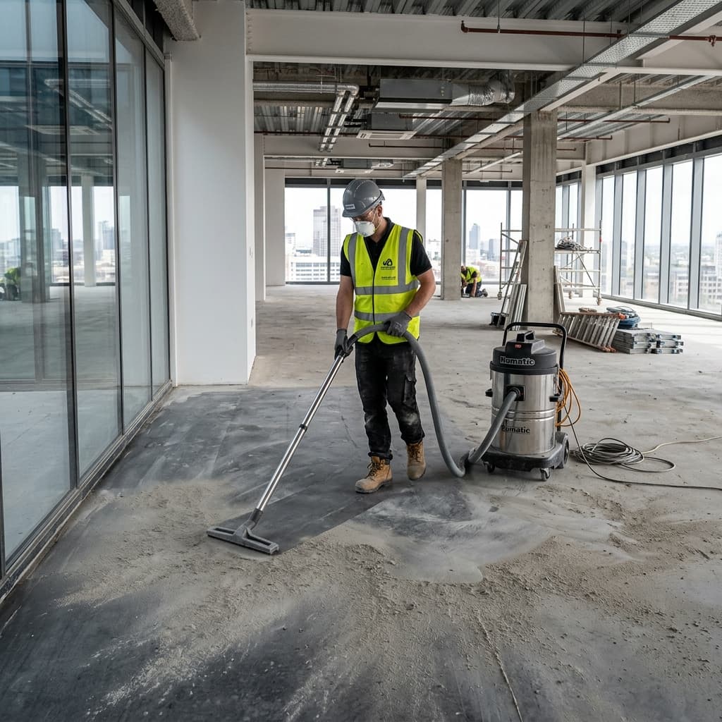 Baustaub entfernen Gewärbeimmobilie München